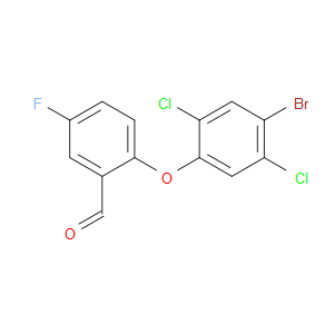 2-(4-Bromo-2,5-dichlorophenoxy)-5-fluorobenzaldehyde