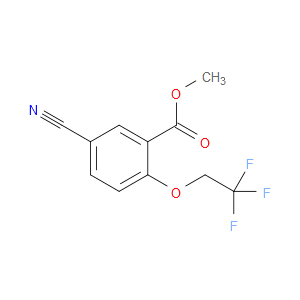 Benzoic acid, 5-cyano-2-(2,2,2-trifluoroethoxy)-, methyl ester