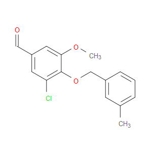 3-chloro-5-methoxy-4-((3-methylbenzyl)oxy)benzaldehyde