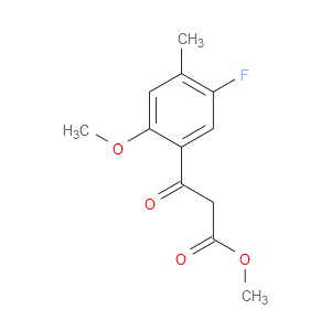 Methyl 5-fluoro-2-methoxy-4-methyl-β-oxobenzenepropanoate