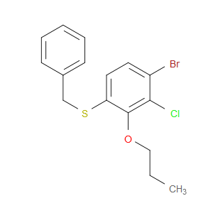 benzyl(4-bromo-3-chloro-2-propoxyphenyl)sulfane