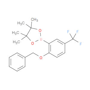 2-(2-(benzyloxy)-5-(trifluoromethyl)phenyl)-4,4,5,5-tetramethyl-1,3,2-dioxaborolane