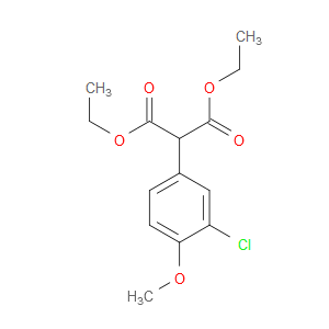 1,3-Diethyl 2-(3-chloro-4-methoxyphenyl)propanedioate