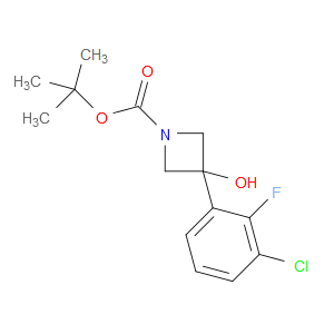 tert-butyl 3-(3-chloro-2-fluorophenyl)-3-hydroxyazetidine-1-carboxylate