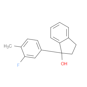 1-(3-Fluoro-4-methylphenyl)-2,3-dihydro-1H-inden-1-ol