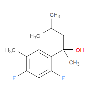 2,4-Difluoro-α,5-dimethyl-α-(2-methylpropyl)benzenemethanol