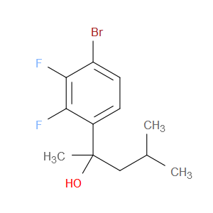 4-Bromo-2,3-difluoro-α-methyl-α-(2-methylpropyl)benzenemethanol