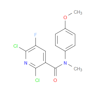 2,6-Dichloro-5-fluoro-N-(4-methoxyphenyl)-N-methyl-3-pyridinecarboxamide