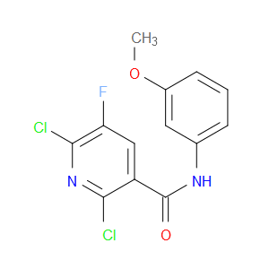 2,6-Dichloro-5-fluoro-N-(3-methoxyphenyl)-3-pyridinecarboxamide