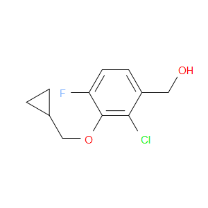 (2-chloro-3-(cyclopropylmethoxy)-4-fluorophenyl)methanol