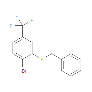 benzyl(2-bromo-5-(trifluoromethyl)phenyl)sulfane