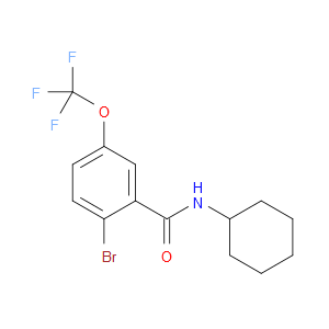 2-bromo-N-cyclohexyl-5-(trifluoromethoxy)benzamide