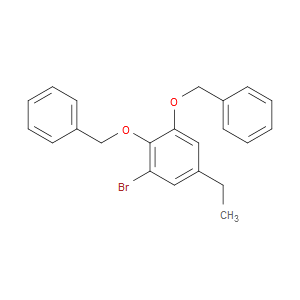 (((3-bromo-5-ethyl-1,2-phenylene)bis(oxy))bis(methylene))dibenzene