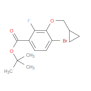 tert-butyl 4-bromo-3-(cyclopropylmethoxy)-2-fluorobenzoate