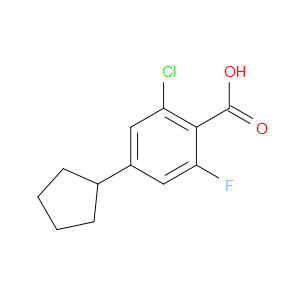 2-chloro-4-cyclopentyl-6-fluorobenzoic acid
