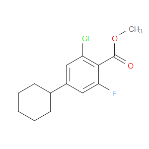 methyl 2-chloro-4-cyclohexyl-6-fluorobenzoate