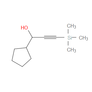 1-Cyclopentyl-3-(trimethylsilanyl)-2-propyn-1-ol
