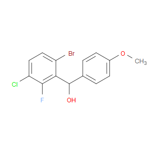 (6-bromo-3-chloro-2-fluorophenyl)(4-methoxyphenyl)methanol