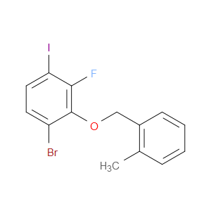 1-bromo-3-fluoro-4-iodo-2-((2-methylbenzyl)oxy)benzene