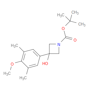tert-butyl 3-hydroxy-3-(4-methoxy-3,5-dimethylphenyl)azetidine-1-carboxylate