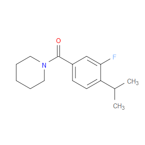 (3-fluoro-4-isopropylphenyl)(piperidin-1-yl)methanone