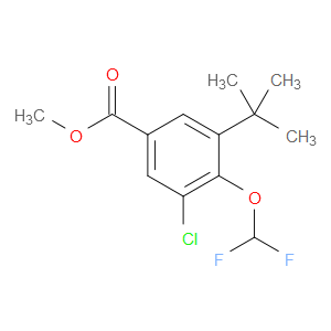 methyl 3-(tert-butyl)-5-chloro-4-(difluoromethoxy)benzoate