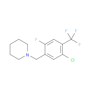 1-(5-chloro-2-fluoro-4-(trifluoromethyl)benzyl)piperidine