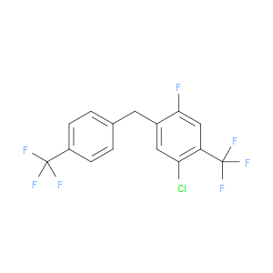 1-chloro-4-fluoro-2-(trifluoromethyl)-5-(4-(trifluoromethyl)benzyl)benzene