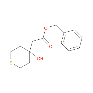 Phenylmethyl tetrahydro-4-hydroxy-2H-thiopyran-4-acetate