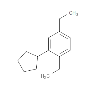 2-Cyclopentyl-1,4-diethylbenzene
