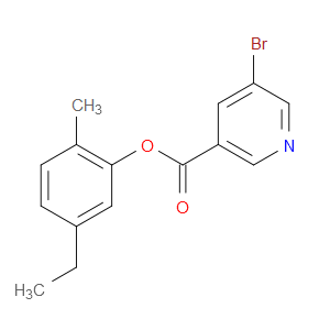 5-Ethyl-2-methylphenyl 5-bromo-3-pyridinecarboxylate