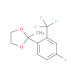 2-(4-fluoro-2-(trifluoromethyl)phenyl)-2-methyl-1,3-dioxolane