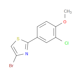 Thiazole, 4-bromo-2-(3-chloro-4-methoxyphenyl)-