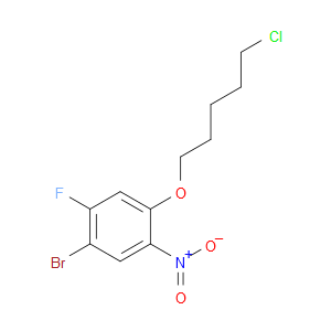 1-bromo-4-((5-chloropentyl)oxy)-2-fluoro-5-nitrobenzene