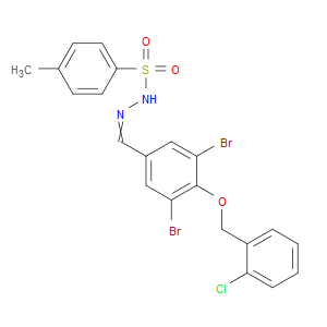 N'-(3,5-dibromo-4-((2-chlorobenzyl)oxy)benzylidene)-4-methylbenzenesulfonohydrazide