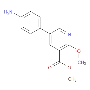 Methyl 5-(4-aminophenyl)-2-methoxy-3-pyridinecarboxylate