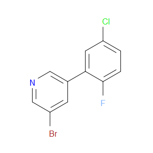 Pyridine, 3-bromo-5-(5-chloro-2-fluorophenyl)-