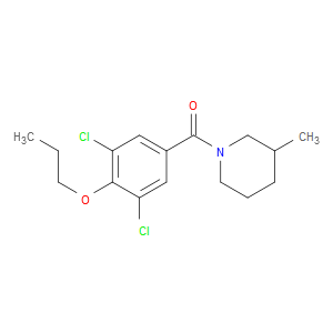 Methanone, (3,5-dichloro-4-propoxyphenyl)(3-methyl-1-piperidinyl)-