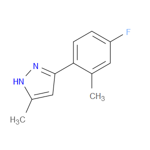 3-(4-Fluoro-2-methylphenyl)-5-methyl-1H-pyrazole