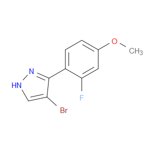 4-Bromo-3-(2-fluoro-4-methoxyphenyl)-1H-pyrazole