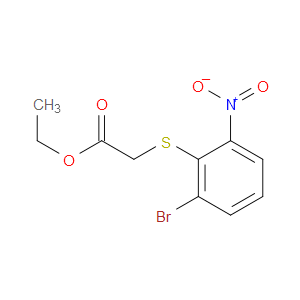 ethyl 2-((2-bromo-6-nitrophenyl)thio)acetate