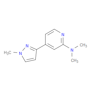 N,N-Dimethyl-4-(1-methyl-1H-pyrazol-3-yl)-2-pyridinamine