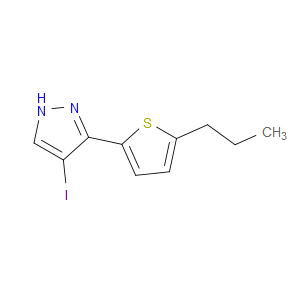 4-iodo-3-(5-propylthiophen-2-yl)-1H-pyrazole