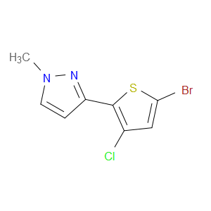 3-(5-bromo-3-chlorothiophen-2-yl)-1-methyl-1H-pyrazole
