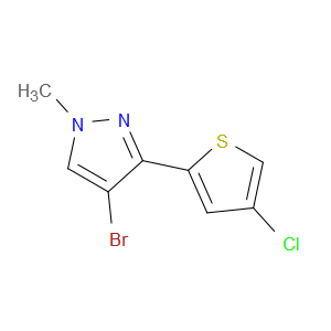 4-bromo-3-(4-chlorothiophen-2-yl)-1-methyl-1H-pyrazole