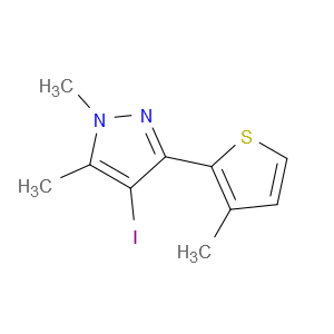 4-iodo-1,5-dimethyl-3-(3-methylthiophen-2-yl)-1H-pyrazole