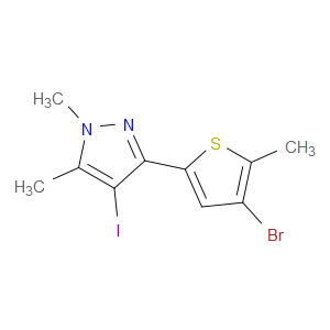 3-(4-bromo-5-methylthiophen-2-yl)-4-iodo-1,5-dimethyl-1H-pyrazole