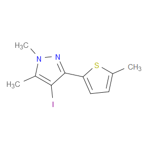 4-iodo-1,5-dimethyl-3-(5-methylthiophen-2-yl)-1H-pyrazole