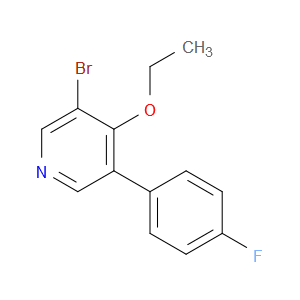 3-bromo-4-ethoxy-5-(4-fluorophenyl)pyridine