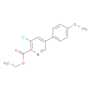 ethyl 3-chloro-5-(4-methoxyphenyl)picolinate